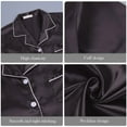 thumbnail image 3 of Pajama Set Women Nightwear Long Robe Nightgown Satin Sleepwear Loose Fit Set for Comfortable Nights, 3 of 7