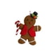 thumbnail image 5 of Adorno navideño de hombre de jengibre para de Navidad, 4 pulgadas de largo, Material suave, lindo colgante de Navidad para decoración de fiesta Estilo A Macarena Estatuilla colgante, 5 of 8