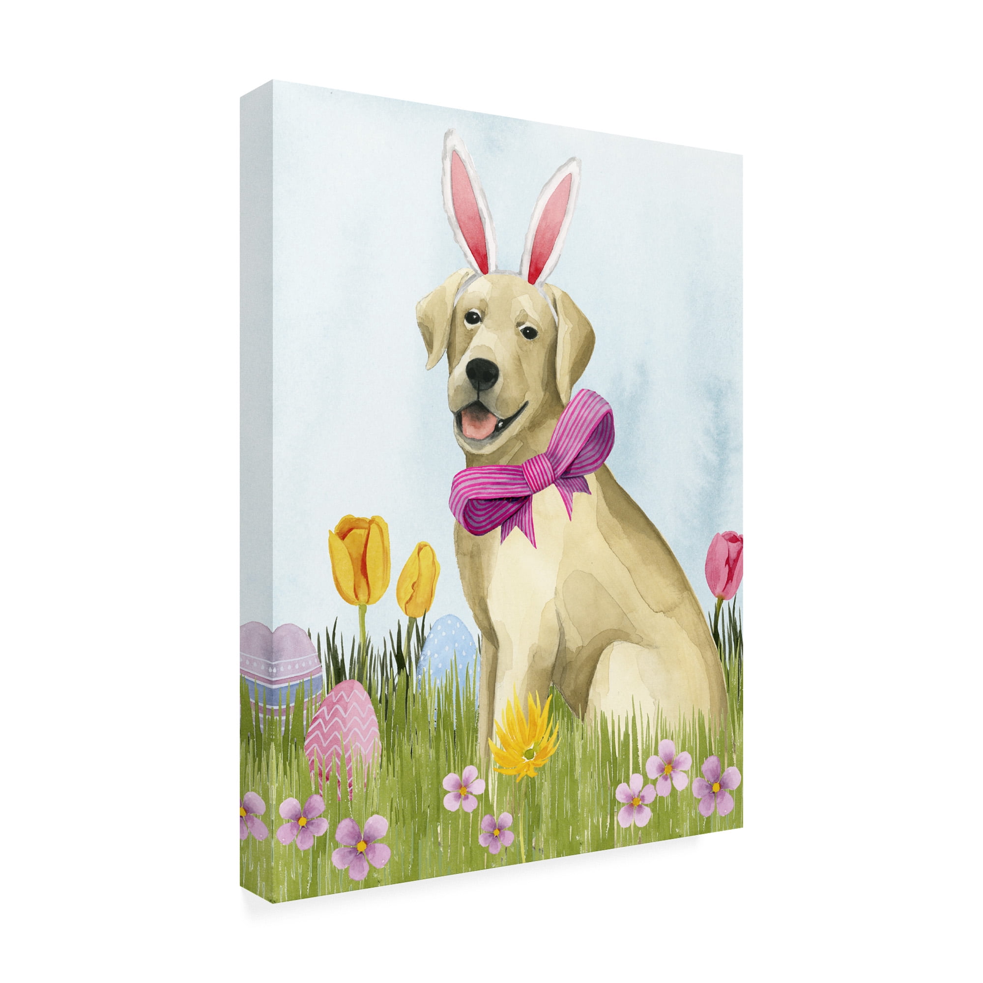 Trademark Fine Art 'Puppy Easter I' Canvas Art by Grace Popp