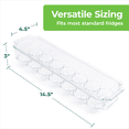 thumbnail image 7 of Greenco Stackable Refrigerator Egg Storage Bin With Lid, Stores 14 Eggs, Clear, 7 of 7
