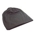 thumbnail image 1 of Unisexe Coton Extensible Slouchy Sommeil Mode Rayé Baotou (Noir), 1 of 3
