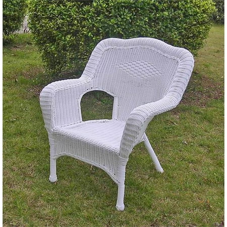 International Caravan Monaco Resin Patio Chair In White Set Of 2