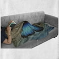 thumbnail image 6 of Beige Soft Flannel Fleece Throw Blanket, Butterfly Vintage British Grunge Victorian on Weathered Looking Background Spring, Cozy Plush for Indoor and Outdoor Use, 60" x 80", Multicolor, by Ambesonne, 6 of 6