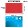 thumbnail image 2 of Uxcell 100Pack 86 x 54 x 0.45mm Anodized Aluminum Blank Metal Business Cards, Red, 2 of 5