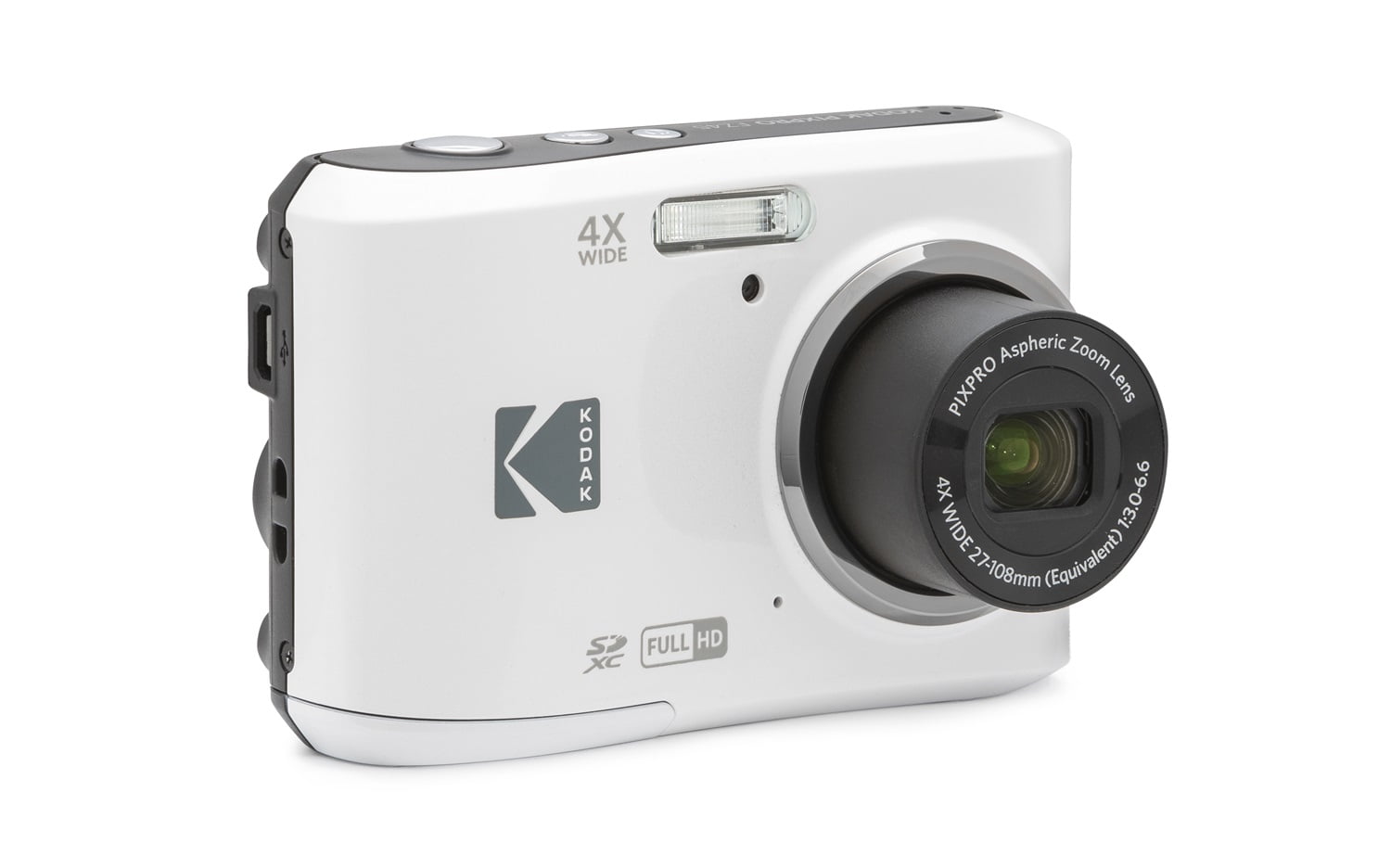 Kodak PIXPRO FZ45 Easy Photo Friendly Zoom Digital Camera (White  