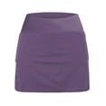 thumbnail image 4 of GEWSEY Skorts for Women Plus Size Dressy Casual Athletic Golf Tennis Short Skirts 2025 Summer Skort with Pockets (Purple, 5XL), 4 of 4