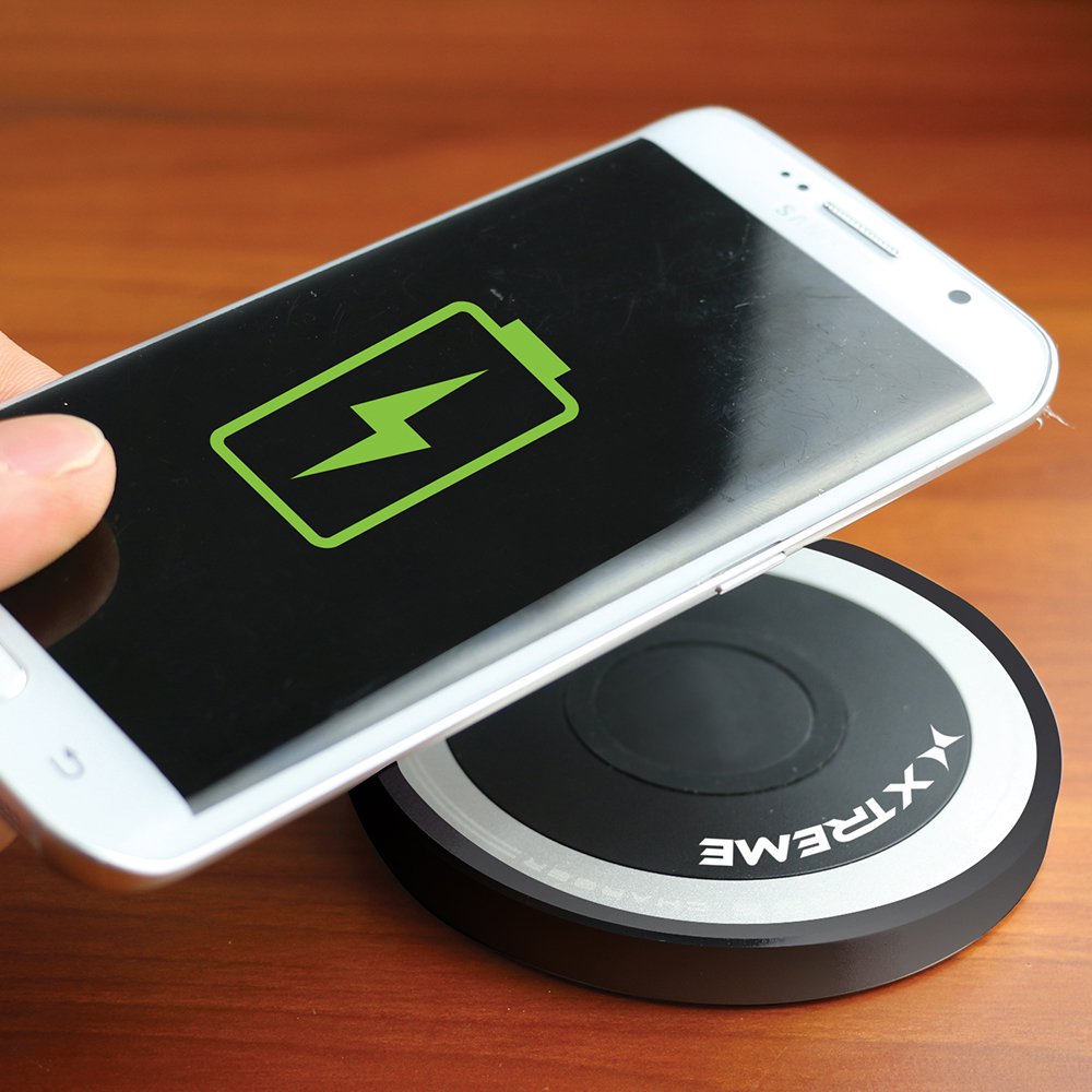 Xtreme Wireless Charging Pad Qi Enabled Compatible W/ Android & IOS
