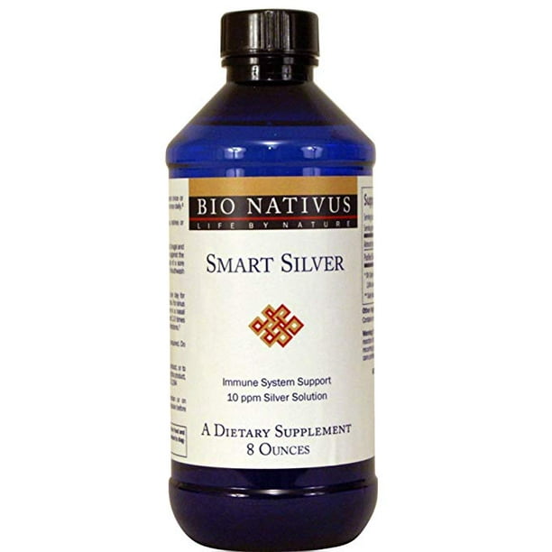 Bio Nativus Smart Silver 10ppm Immune Support 8 Ounces Walmart Com Walmart Com