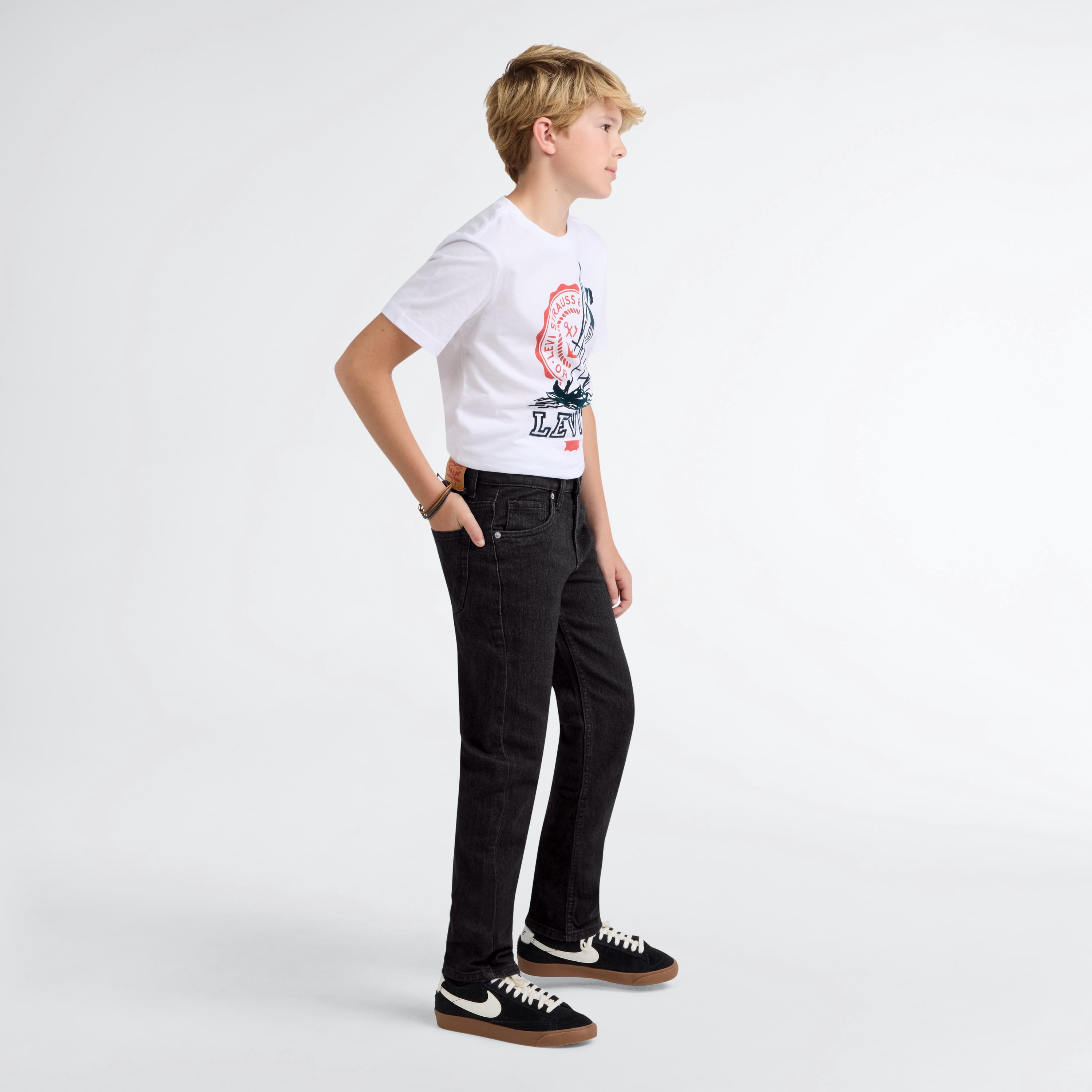 Levi Boys 511 Slim Fit Performance Denim Jeans, Sizes 8-20
