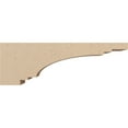 thumbnail image 3 of 4"W x 24"D x 8"H Thin Pescadero Rough Cedar Woodgrain TimberThane Corbel, Primed Tan, 3 of 6