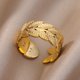 thumbnail image 1 of Anillos de acero inoxidable para mujer y hombre, anillo de compromiso de Color dorado para fiesta de boda, regalo de joyería para dedo masculino y femenino, 2023, envío gratis Dengxun unisex, 1 of 2