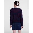 thumbnail image 4 of Scenario Women's Crewneck Cardigan with Patch Pockets, Lightweight, Sizes XS-XXXL, 4 of 6