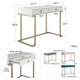 thumbnail image 3 of Bureau de travail Camila, Rose, 3 of 9