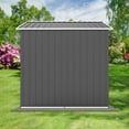 thumbnail image 4 of LoLado 6x8 FT Outdoor Metal Storage Sheds, Garden Sheds Waterproof with Lockable Doors, for Backyard, Lawn, Grey, 4 of 6