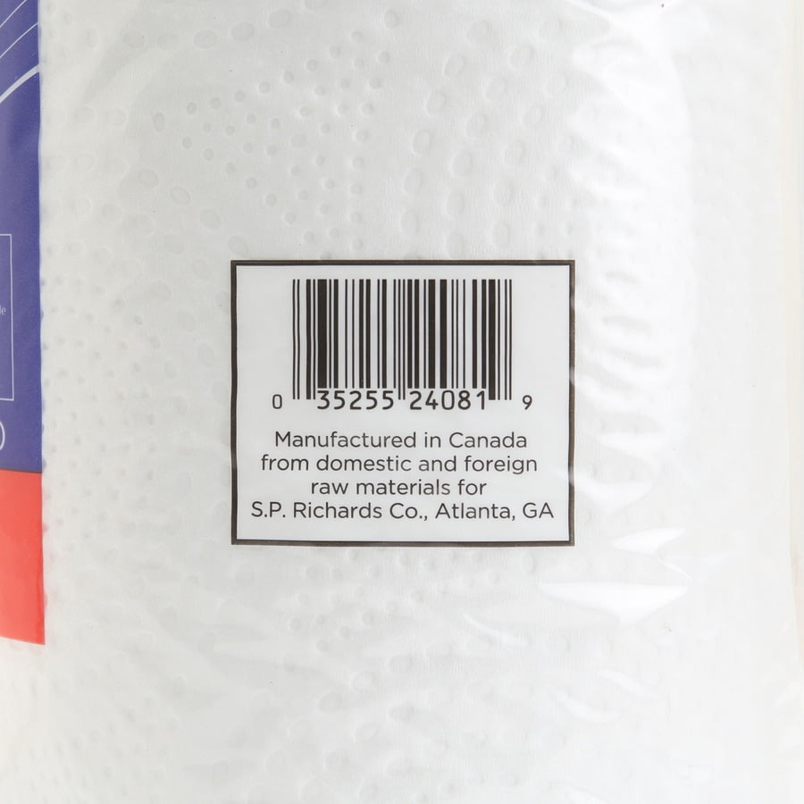 Genuine Joe Paper Towels - 2 Ply - 11" X 4.40" - 200 Sheets/roll - White - Flexible, Perforated, Absorbent, Soft - For Kitchen, Multipurpose, Breakroom - 24 / Carton