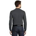thumbnail image 3 of Port Authority ®  Interlock Knit Mock Turtleneck.  K321 S Steel Grey, 3 of 3