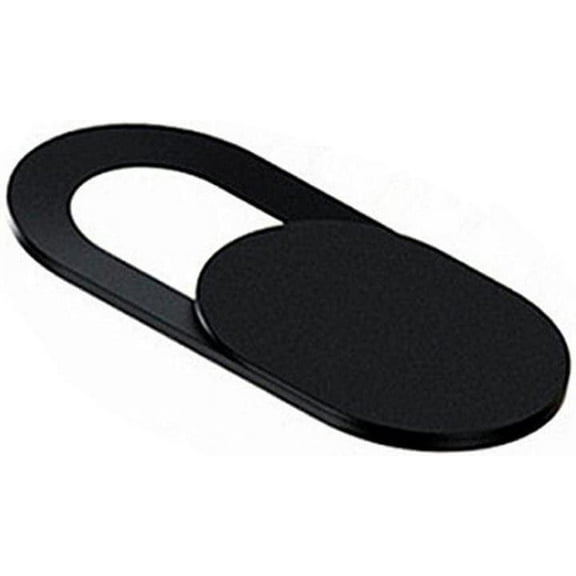 Sliding Webcam Cover for Laptop and Mobile, Internet Security and Privacy, Camera Cover Sticker Skin for Computer MacBook Tablet and Cellphone, Black (1-Pack)