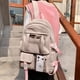 thumbnail image 1 of Mochila universitaria estilo comercio exterior, de tela de nailon, gran capacidad, ideal para viajes, resistente, plegable, con correas ajustables, para estudiantes de primaria y secundaria,, 1 of 8