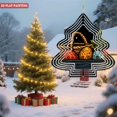 thumbnail image 2 of Metal Hanging Christmas Tree Wind Decorations - Artistic Garden Spinners with Intricate Patterns for Festive Yard Decor, 2 of 7