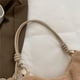 thumbnail image 4 of Bolsa de hombro de felpa Correa de PU Otoño Invierno Dama Tote con colgante de flor (Caqui) Ehuebsd Para Estrenar, 4 of 9