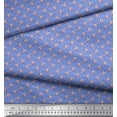 thumbnail image 2 of Soimoi Polyester Crepe Fabric Leaves & Rose Small Printed Fabric 1 Yard 52 Inch Wide, 2 of 3