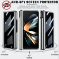 thumbnail image 3 of Privacy Screen Protector Case Compatible Samsung Galaxy Z Fold 4 5g Case with S Pen Holder & Stand,Magnetic Hinge Protection Protective Clear Cover Phone Case for Samsung Z Fold 4 Case Silver, 3 of 14