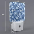 thumbnail image 2 of Honeii whiet Snowflake blue background Print LED Night Light with Light Sensor, Night Lights Plug Into Wall,Ideal for Bedrooms and Hallways-UK, 2 of 7