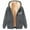 H-Grey, variant on Plus Size Heavyweight Lined Hooded Open Front Winter Jacket For Women With Pockets Warm Outerwear Coats Light Gray 5X-Large