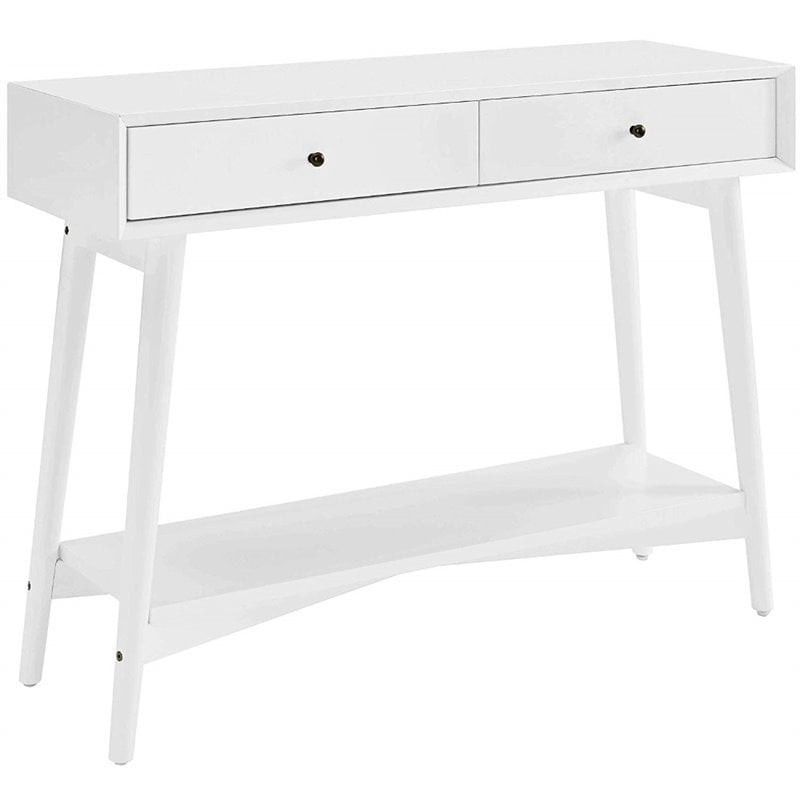 Crosley Furniture Landon Console Table In White - Walmart.com