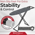 thumbnail image 4 of Bartnelli Patent Ironing Board | Made In Europe | Full Size Iron Board With Iron Rest (43x14"), 4 of 7