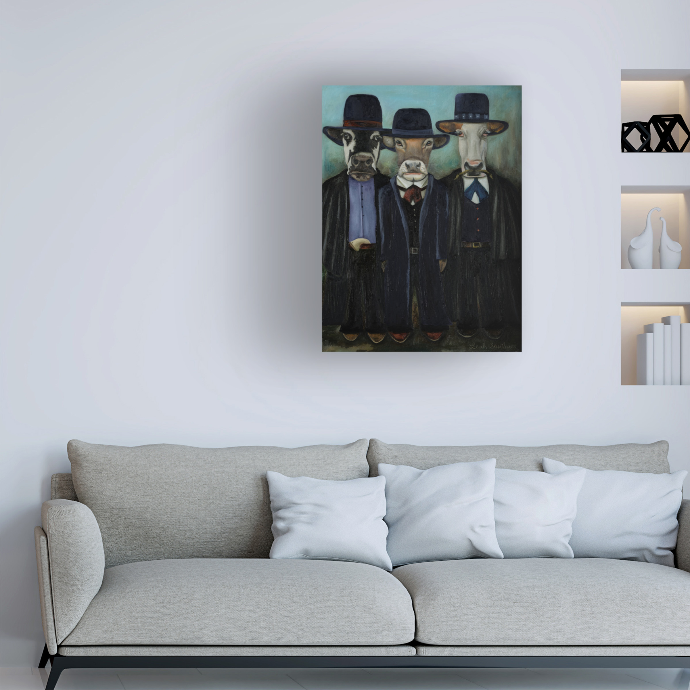 Trademark Fine Art 'Wild Wild Wild West' Canvas Art by Leah Saulnier