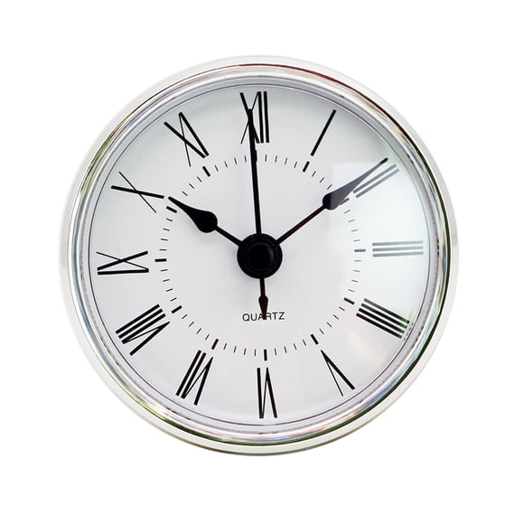 Pieza de repuesto para reloj, ideal para manualidades y proyectos de bricolaje. Esfera redonda de 70 mm (2,8 pulgadas) con números . Diseño