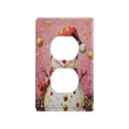 thumbnail image 3 of Switch Panel Switch Decoration 2.76x4.53x0.28 Inches Toggle Switch Switch Plate Wall Plates Living Room Kitchen Bedroom Study Switches Cartoon Pink Christmas Snowman, 3 of 8