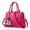 Hot Pink, variant on Purses and Handbags for Women with Plush Pendant Top Handle Crossbody Tote Bags Ladies Leather Work Shoulder Bag White