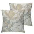 thumbnail image 2 of CMMY Poppies Watercolor Vintage Abstract Tropical Plant Flower Pillow Covers Pillowcases Home Decor Bed Couch Sofa Office Living Room Cushion,Set of 2, 2 of 6