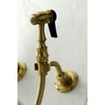 thumbnail image 6 of Kingston Brass KS1262PKLBS Duchess 1.8 GPM Wall Mounted Widespread Bridge Kitchen Faucet –, 6 of 7