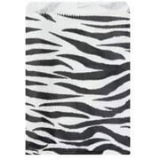 888 Display - 200 pcs of 6" x 9" Zebra Print Paper Gift Bags Shopping Sales Tote Bags