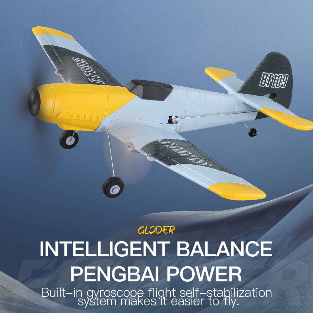 2.4G Remote - Controlled Z61 BF109 Fighter Fixed - Wing RC Airplane, Beginner - Friendly, Durable EPP Foam