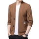 thumbnail image 2 of Chaquetas tipo suéter de punto de lana para hombre, abrigo tipo suéter de alta calidad, 2 of 5
