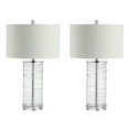thumbnail image 3 of JONATHAN Y Cole 27.5" Modern Fused Glass Cylinder LED Table Lamp, Clear (Set of 2), JYL4016B-SET2, 3 of 7
