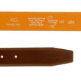 thumbnail image 2 of Romeo Gigli C855/35S Brown Leather Adjustable Mens Belt, 2 of 5