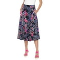 thumbnail image 3 of Women's Floral Flared Midi Skirt, 3 of 5