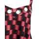 thumbnail image 3 of Tank Top de Ojales de Talla Extra con Mangas Cortas Rosegal  Camisetas sin mangas de talla grande, 3 of 5