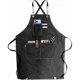 thumbnail image 1 of Chef apron Waterproof cotton canvas Adjustable cross-back apron Multiple pockets Painted barista overall Black, 1 of 5