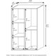 thumbnail image 3 of Estante Abierto de 5 Cubos sin Ensamblaje de Herramientas, Blanco, 3 of 8