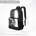 thumbnail image 7 of Xoenoiee Astronaut Planet Guitar Print Clear Backpack for Boys, Clear Bookbag for Stadium Events, Lightweight 17 Inch Transparent Shcool Bag with Adjustable Straps for Concert Sporting Festival, 7 of 7