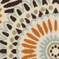 thumbnail image 5 of SAFAVIEH Veranda Petra Geometric Indoor/Outdoor Area Rug, 5'3" x 7'7", Cream/Chocolate, 5 of 7
