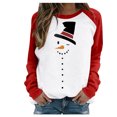 thumbnail image 2 of Pntutb Tallas grandes Mujer Manga larga Navidad Impreso O-cuello tops Camiseta Blusa Pntutb Pntutb-2739, 2 of 4