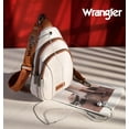 thumbnail image 6 of Wrangler Small Crossbody Sling Bags for Women Fanny Packs Chest Bag for Travel Gift, Beige Brown, 6 of 6