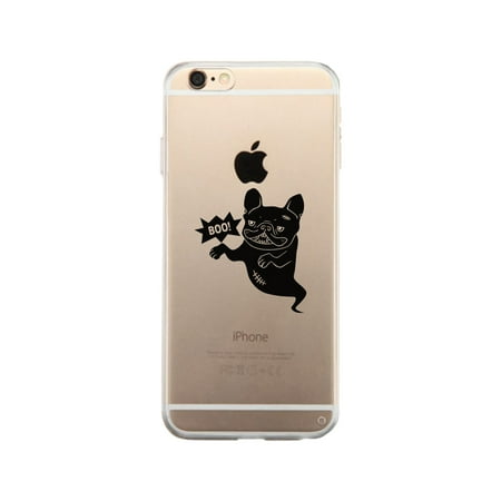 - Boo French Bulldog Ghost Clear Phone Case